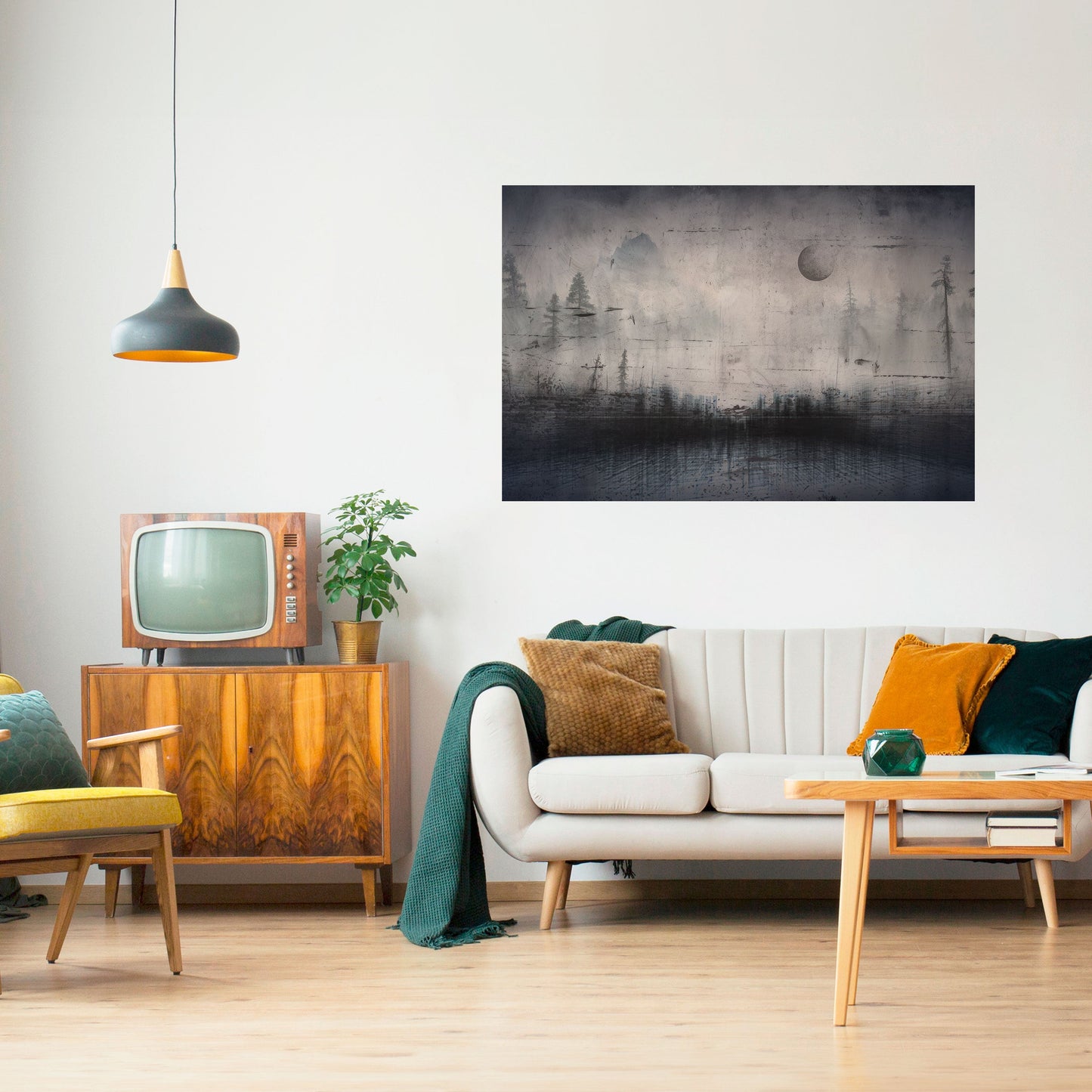 ECLIPSE OF SERENITY Peel and Stick Horizontal Poster