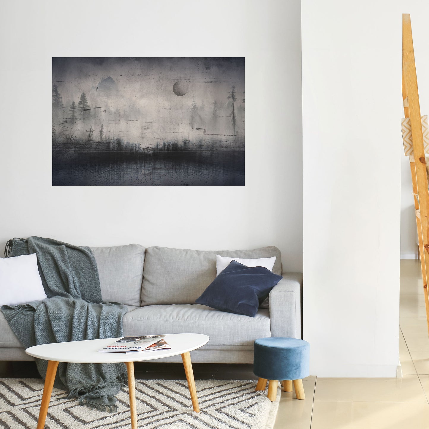 ECLIPSE OF SERENITY Peel and Stick Horizontal Poster