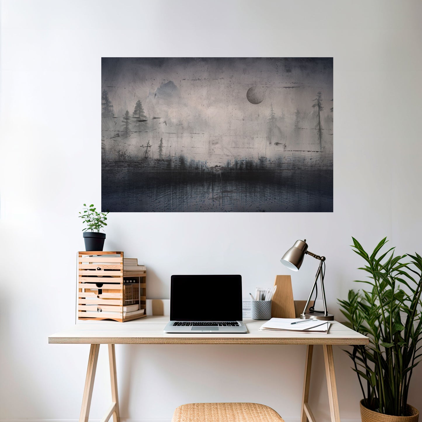 ECLIPSE OF SERENITY Peel and Stick Horizontal Poster