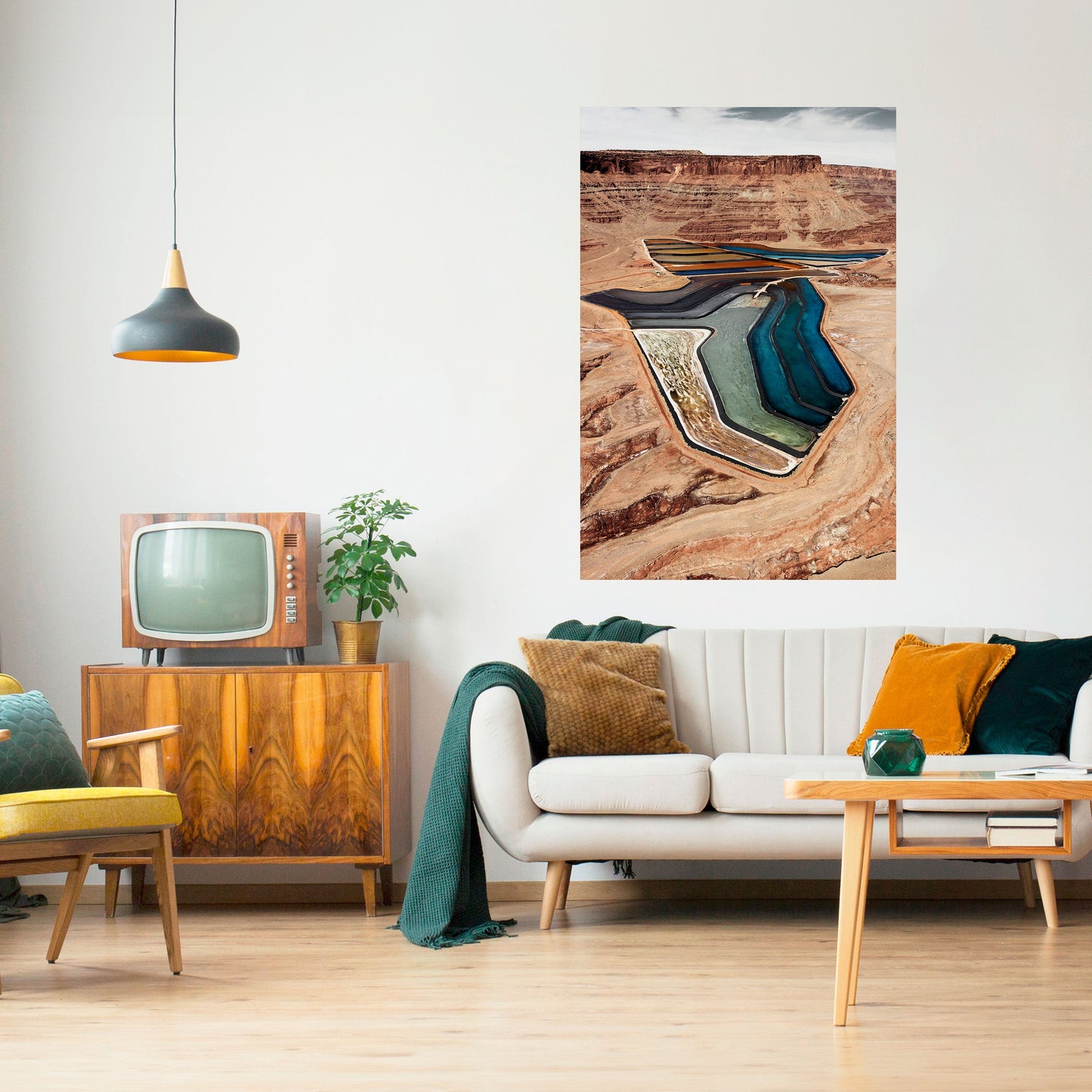 HARMONY IN LAYERS Peel and Stick Vertical Poster