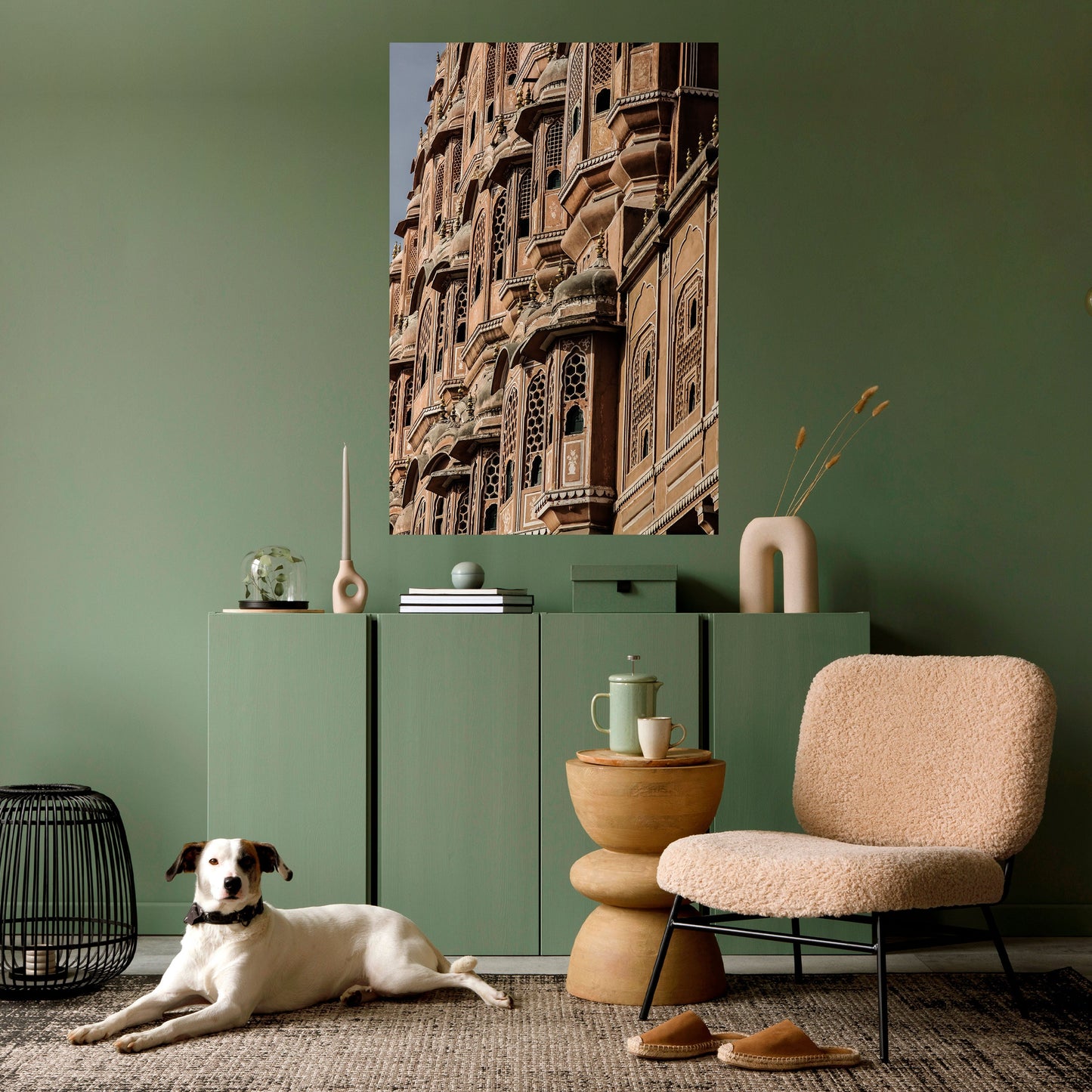 MAJESTIC FACADE FANTASY vertikal poster med självhäftande klistermärke