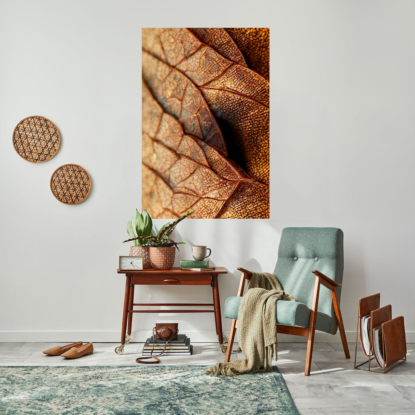 RUSTIC TEXTURE STUDY Peel and Stick Vertical Poster