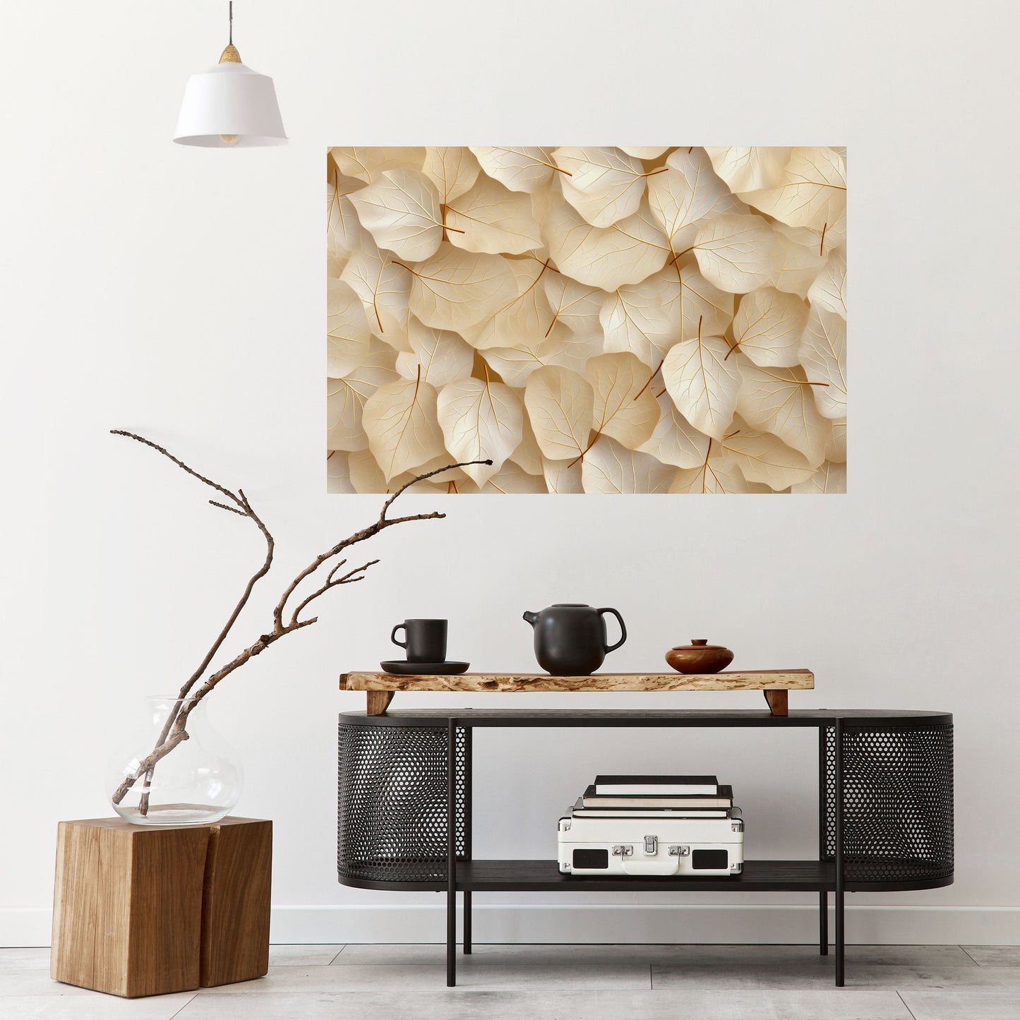 VELLUM LEAF SYMPHONY Peel and Stick Horizontal Poster