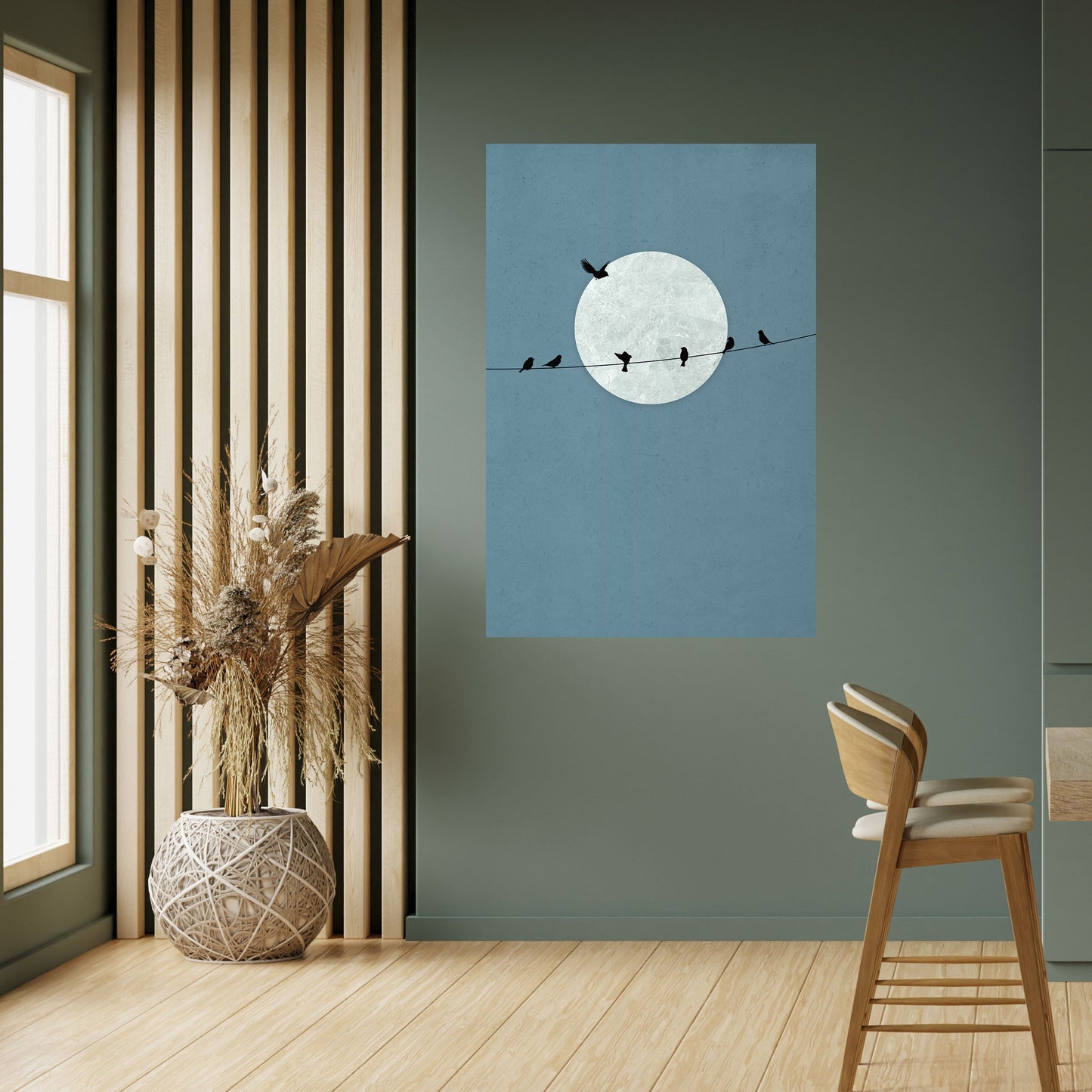 MOONLIT REST Peel and Stick Vertical Poster