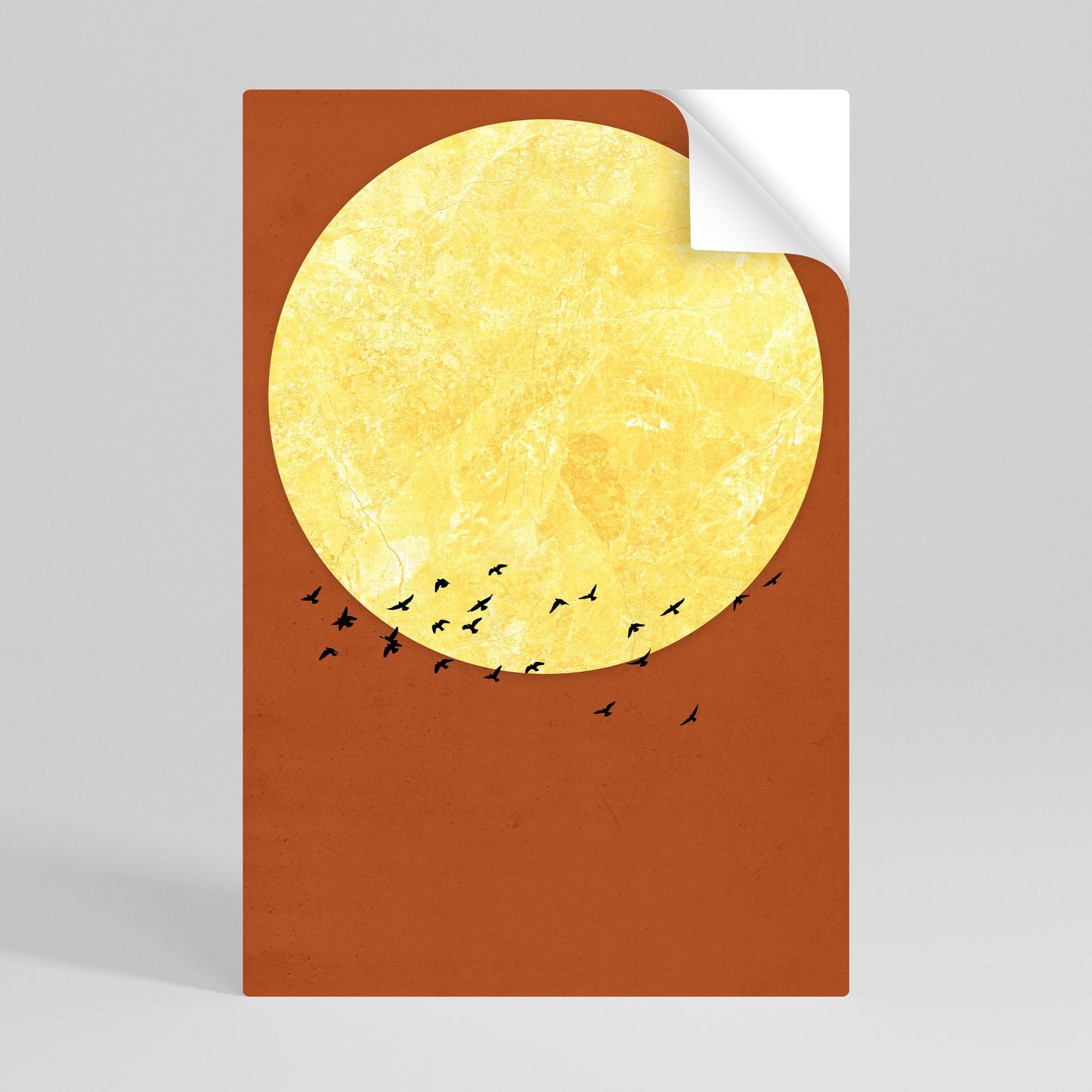 MOONLIT MIGRATION Peel and Stick Vertical Poster