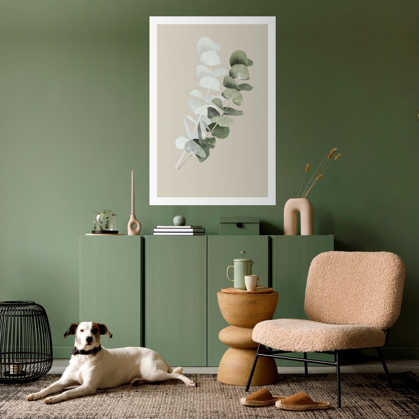GENOMSKINLIG NATUR, vertikal poster med självhäftande text