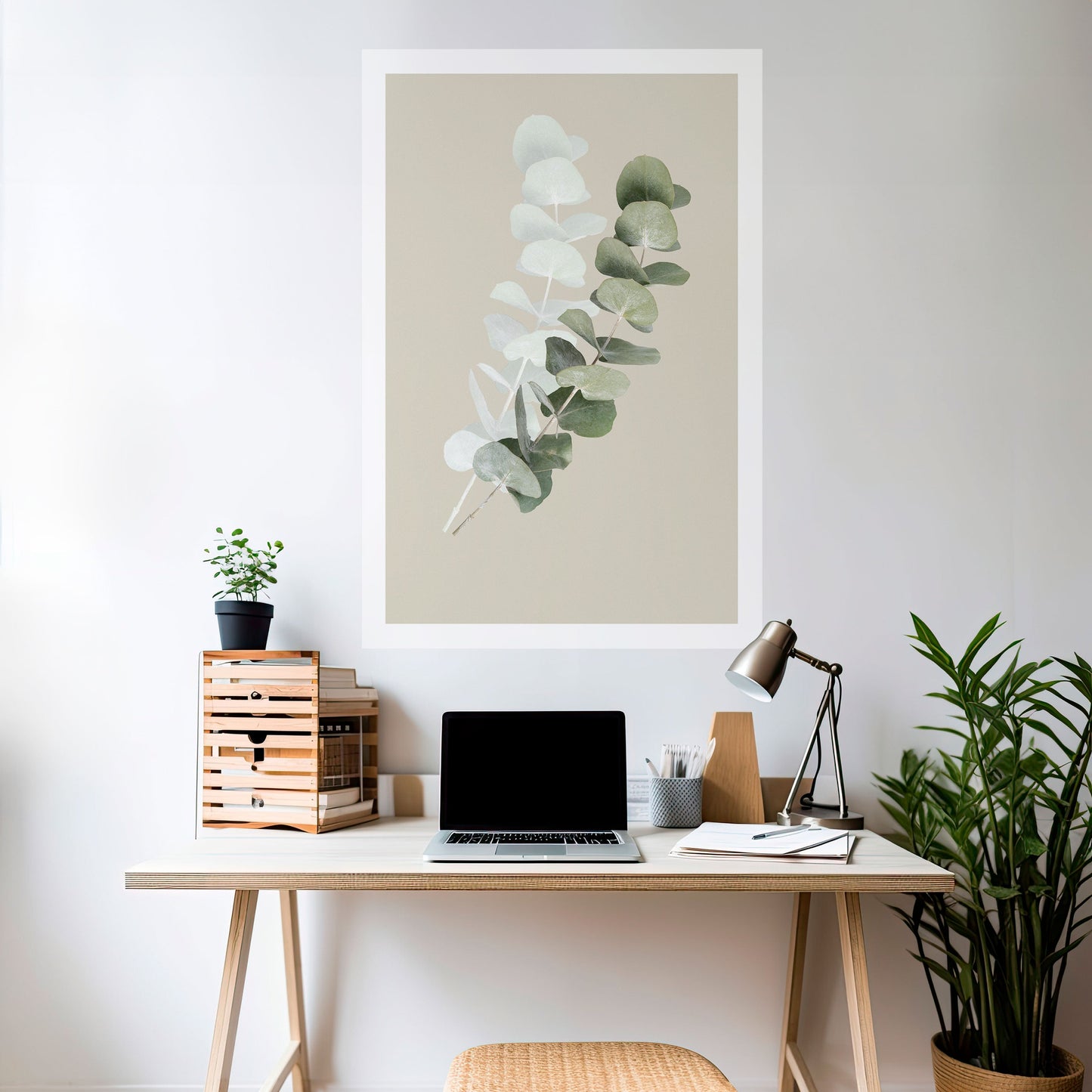 GENOMSKINLIG NATUR, vertikal poster med självhäftande text