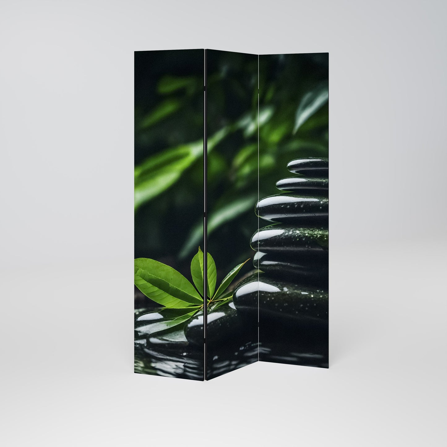 HARMONY STONES Dekorativ rumsavdelare med 3 paneler