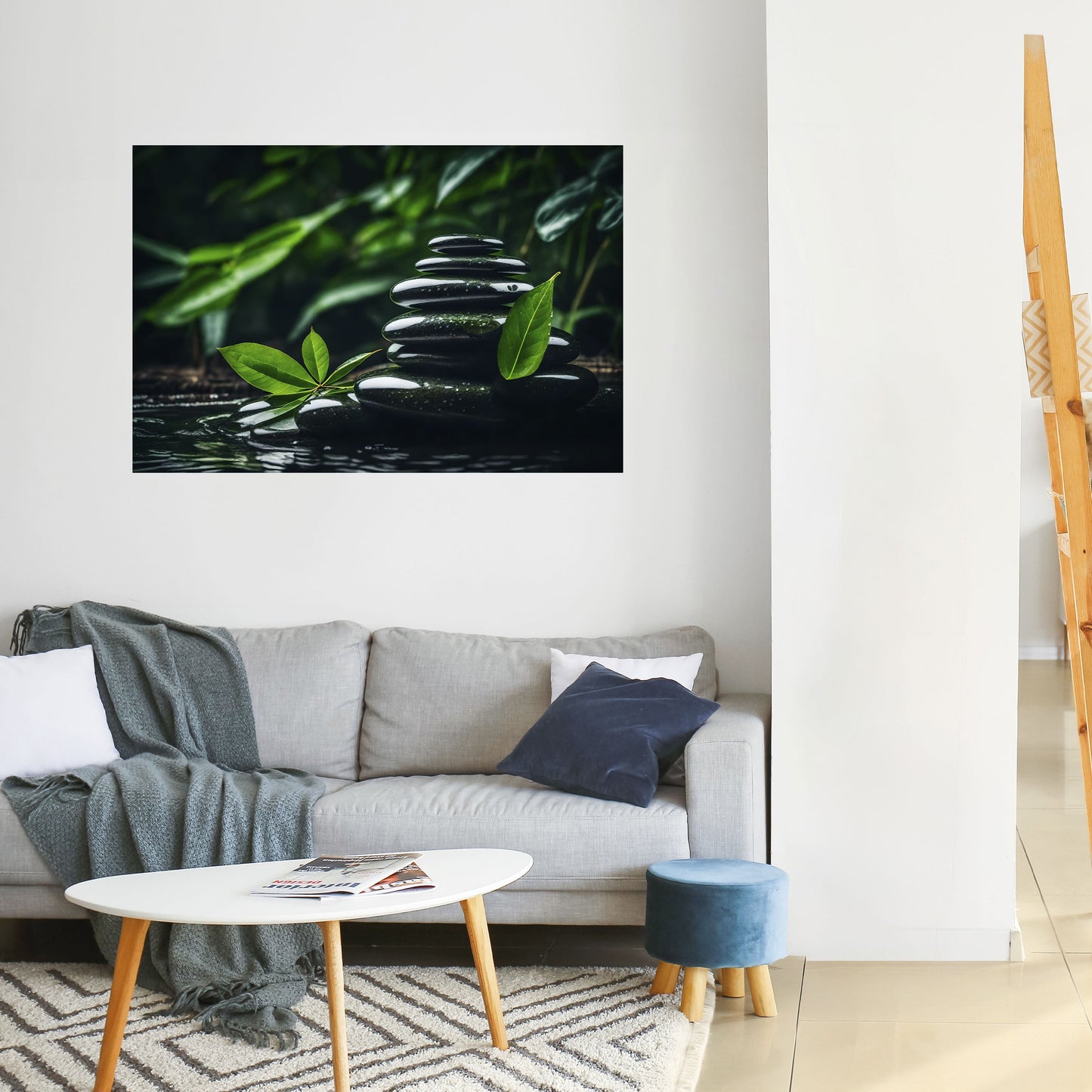 HARMONY STONES Peel and Stick Horizontal Poster