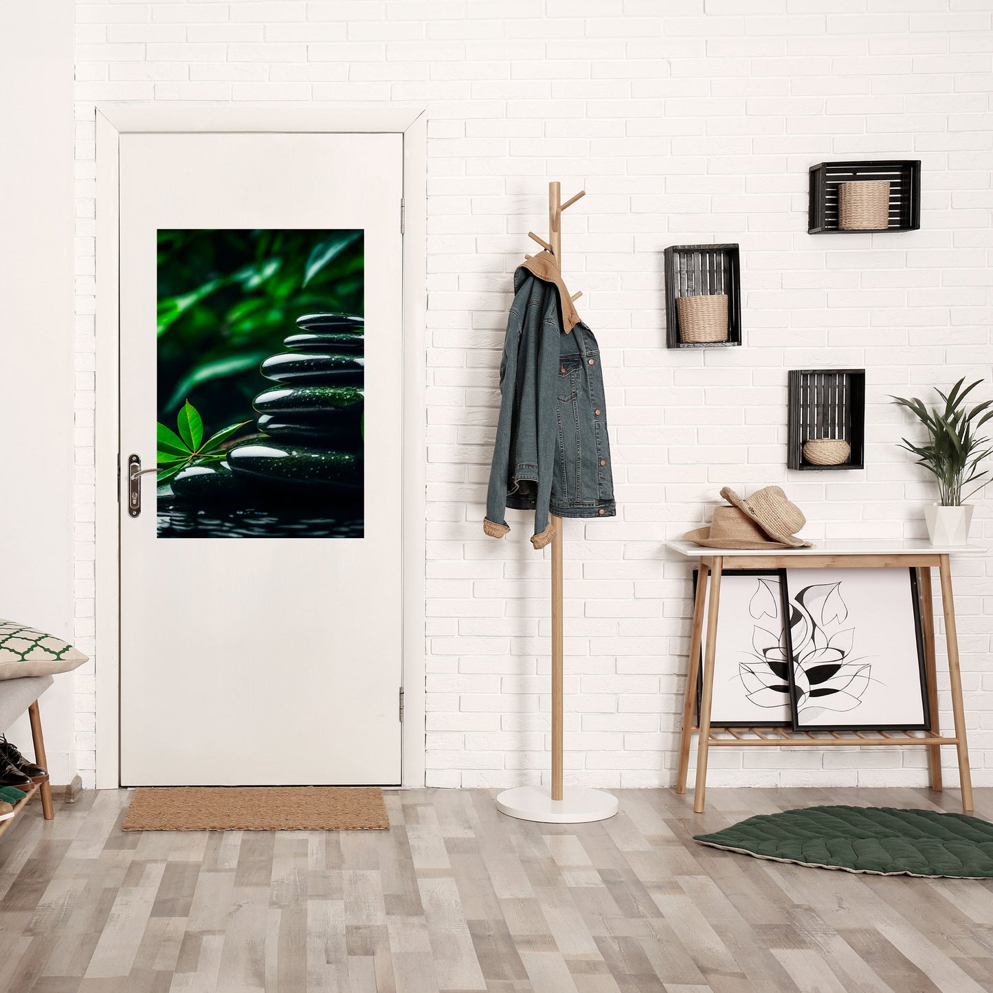 HARMONY STONES vertikal poster med självhäftande motiv