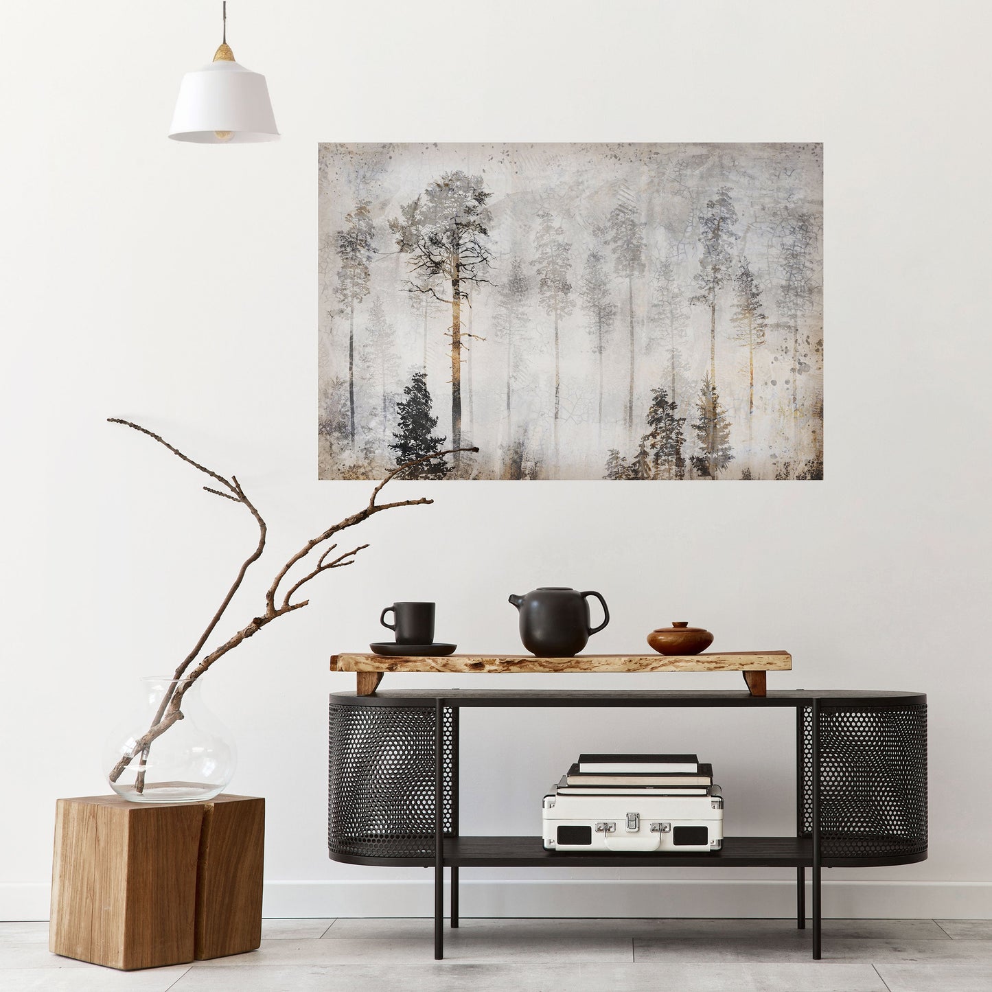 FADE IN THE TREES Peel and Stick Horizontal Poster