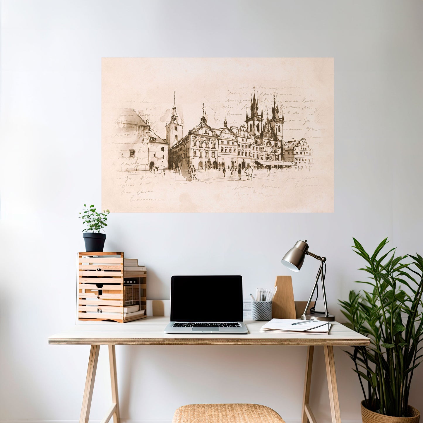 WHISPERS OF ARCHITECTURE Peel and Stick Horizontal Poster