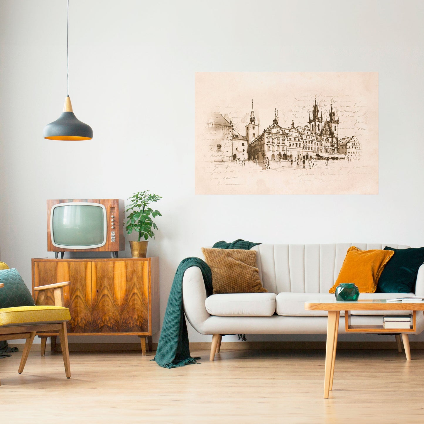 WHISPERS OF ARCHITECTURE Peel and Stick Horizontal Poster