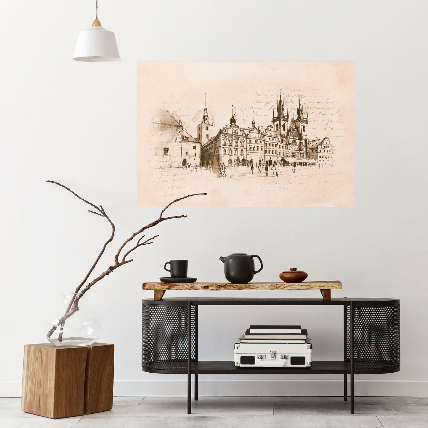 WHISPERS OF ARCHITECTURE Peel and Stick Horizontal Poster