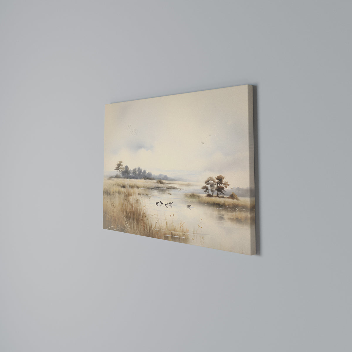 LAKESIDE NOSTALGY Horizontal Canvas Print