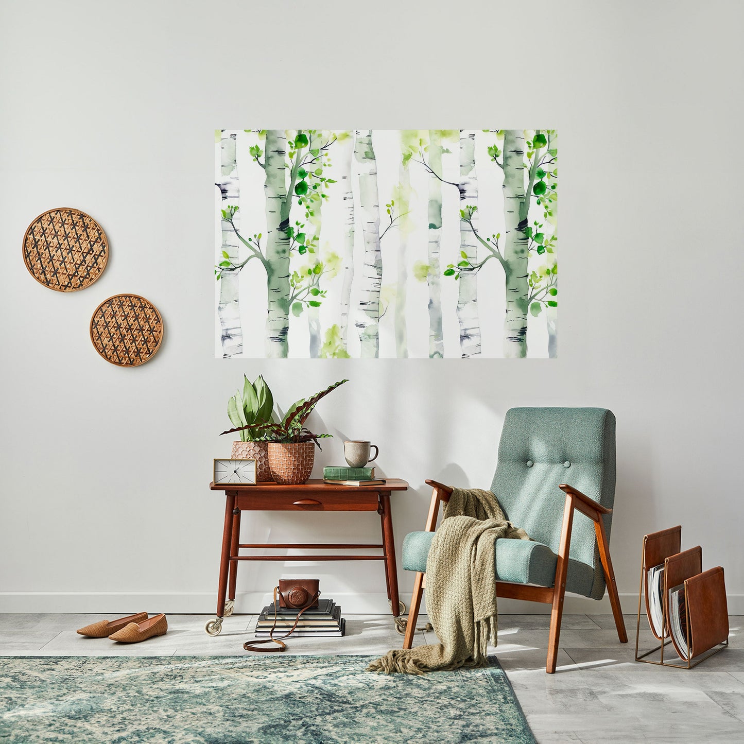 BIRCHY SOLACE Peel and Stick Horizontal Poster