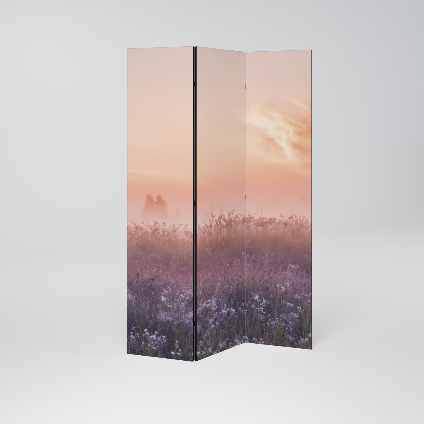ENCHANTED MORNING VEIL Decorative 3-Panel Room Divider