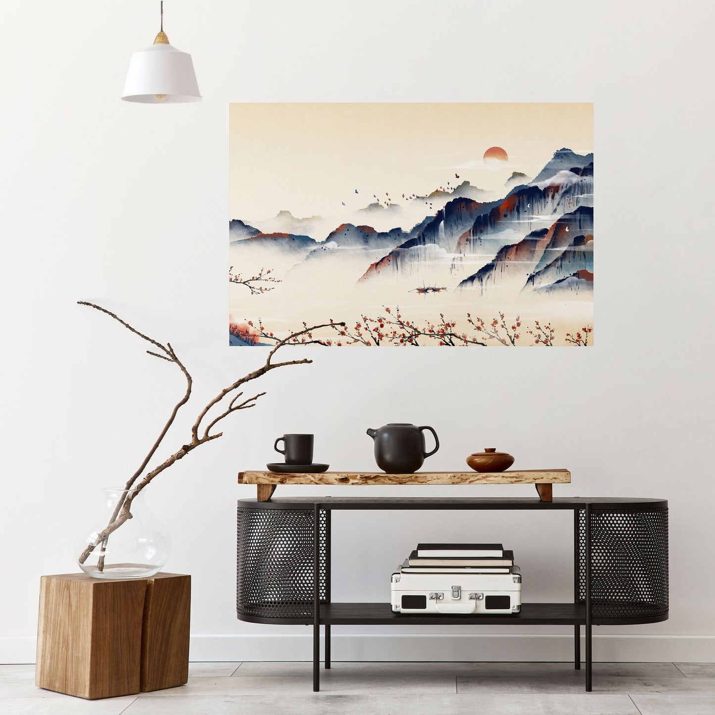 JAPANESE LANDSCAPE Peel and Stick Horizontal Poster