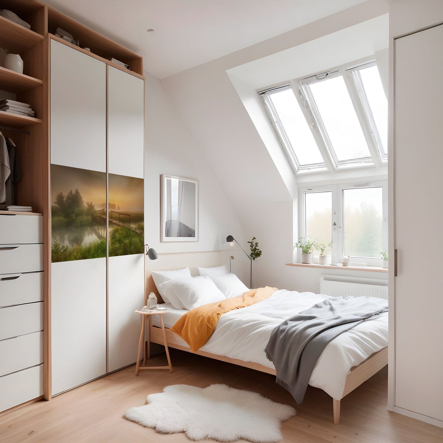DREAMY HAZE horisontell affisch med självhäftande motiv