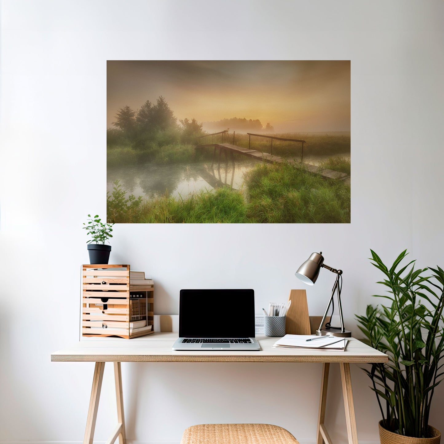 DREAMY HAZE horisontell affisch med självhäftande motiv