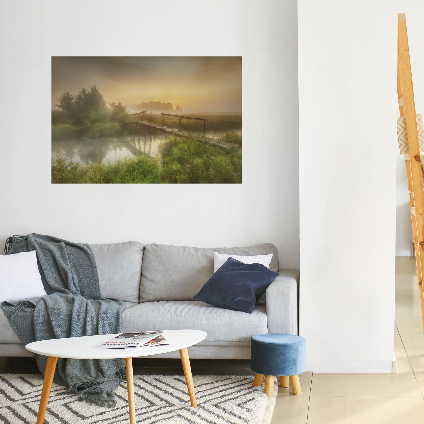 DREAMY HAZE horisontell affisch med självhäftande motiv