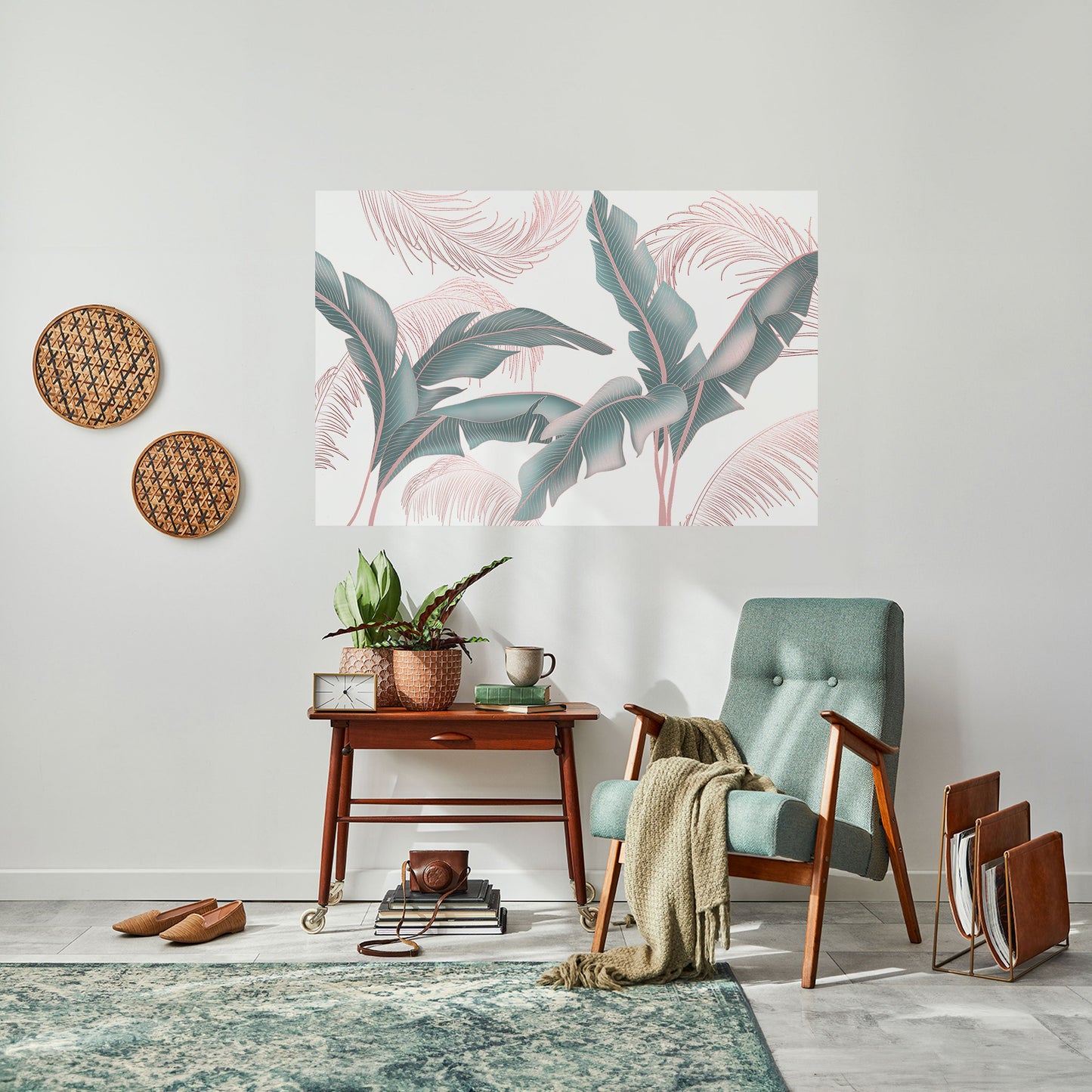 DELICATE BLISS horisontell affisch med självhäftande motiv