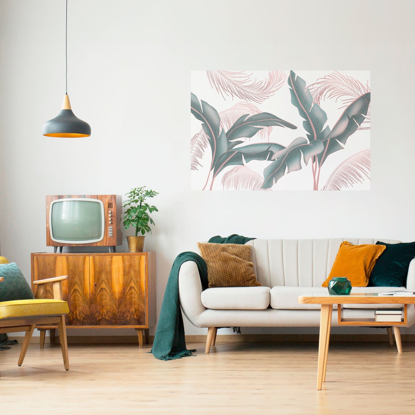 DELICATE BLISS horisontell affisch med självhäftande motiv