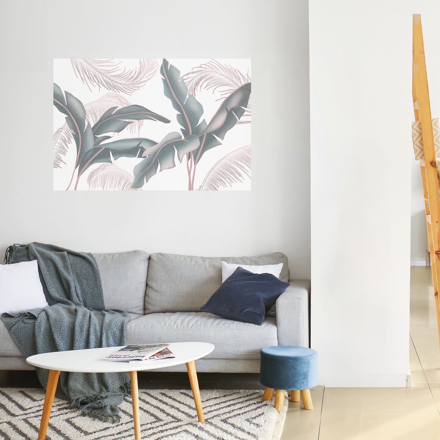 DELICATE BLISS horisontell affisch med självhäftande motiv