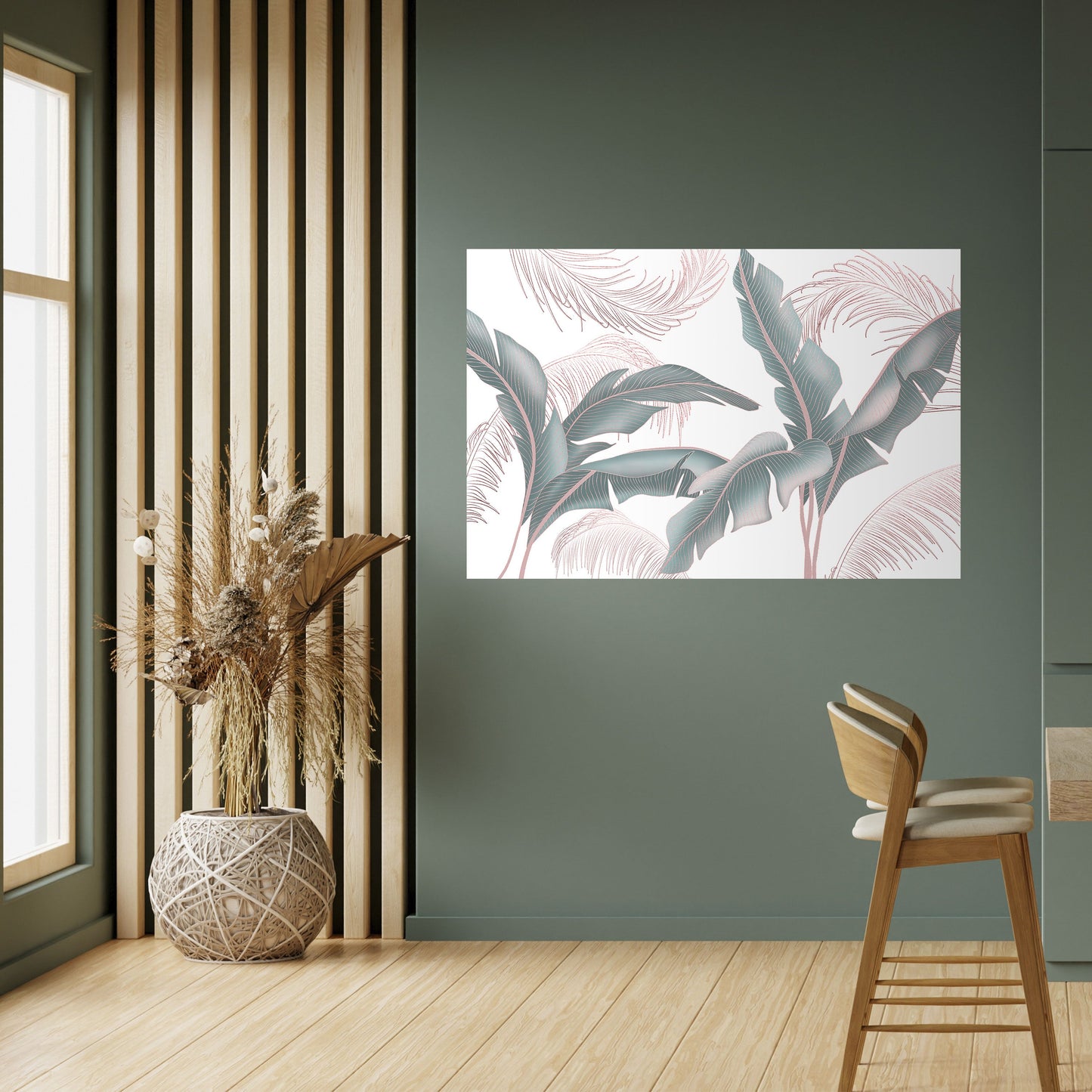 DELICATE BLISS horisontell affisch med självhäftande motiv