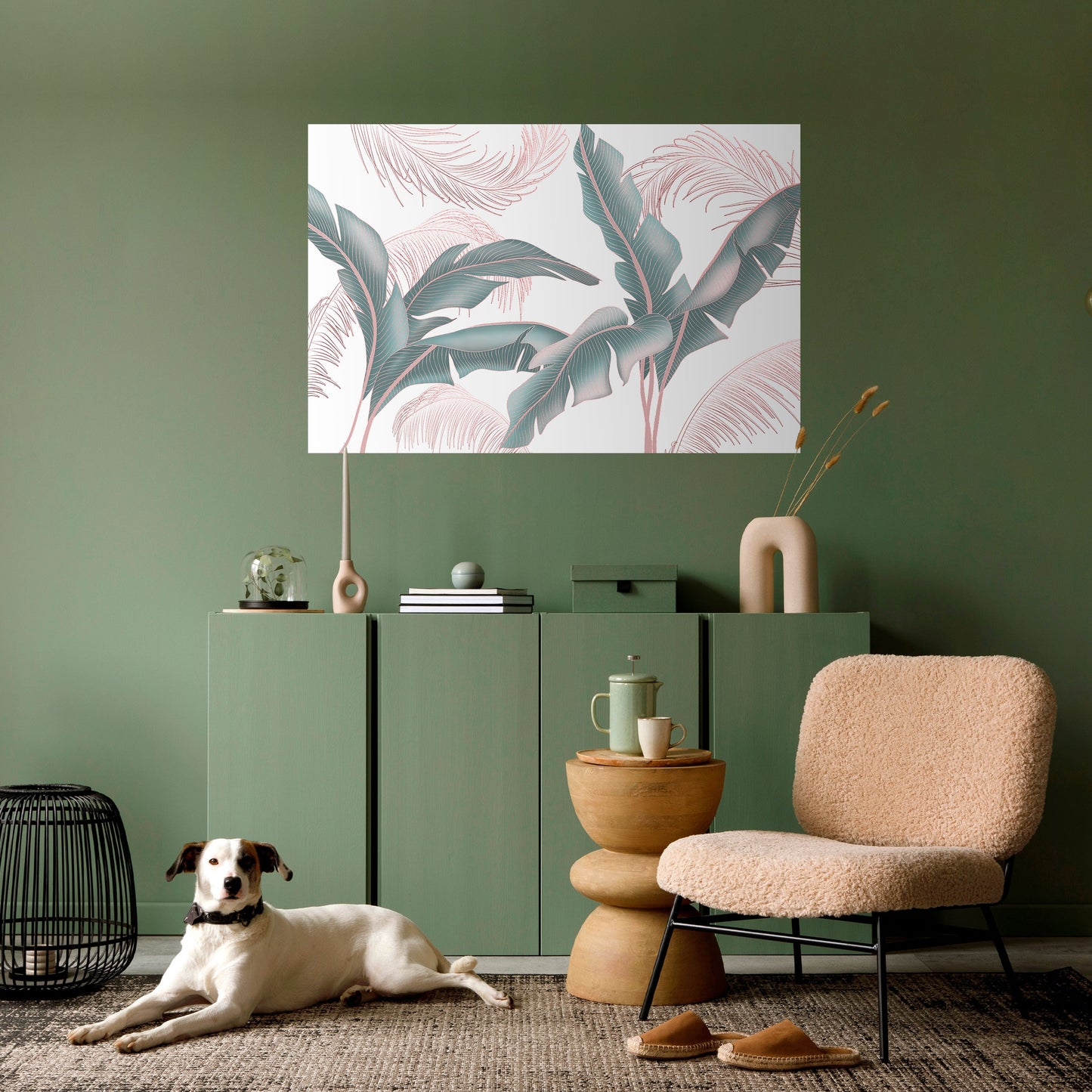 DELICATE BLISS horisontell affisch med självhäftande motiv