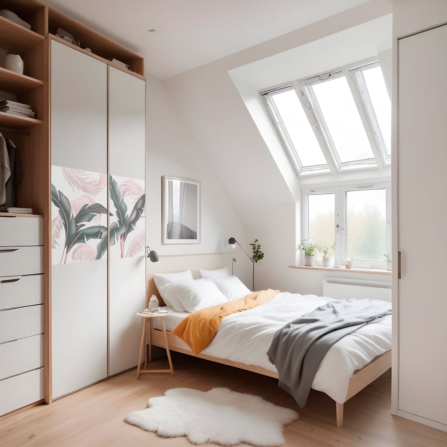 DELICATE BLISS horisontell affisch med självhäftande motiv