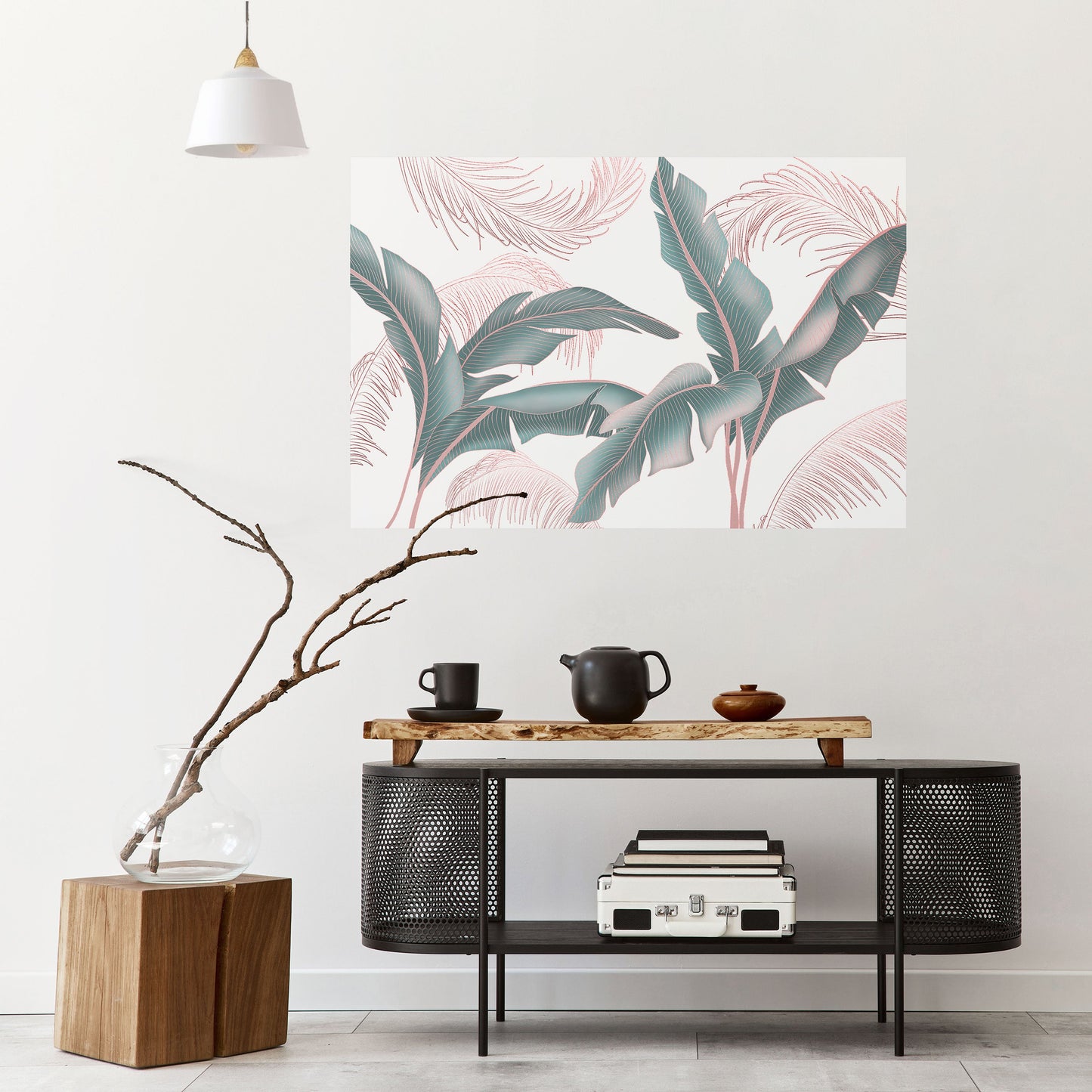 DELICATE BLISS horisontell affisch med självhäftande motiv