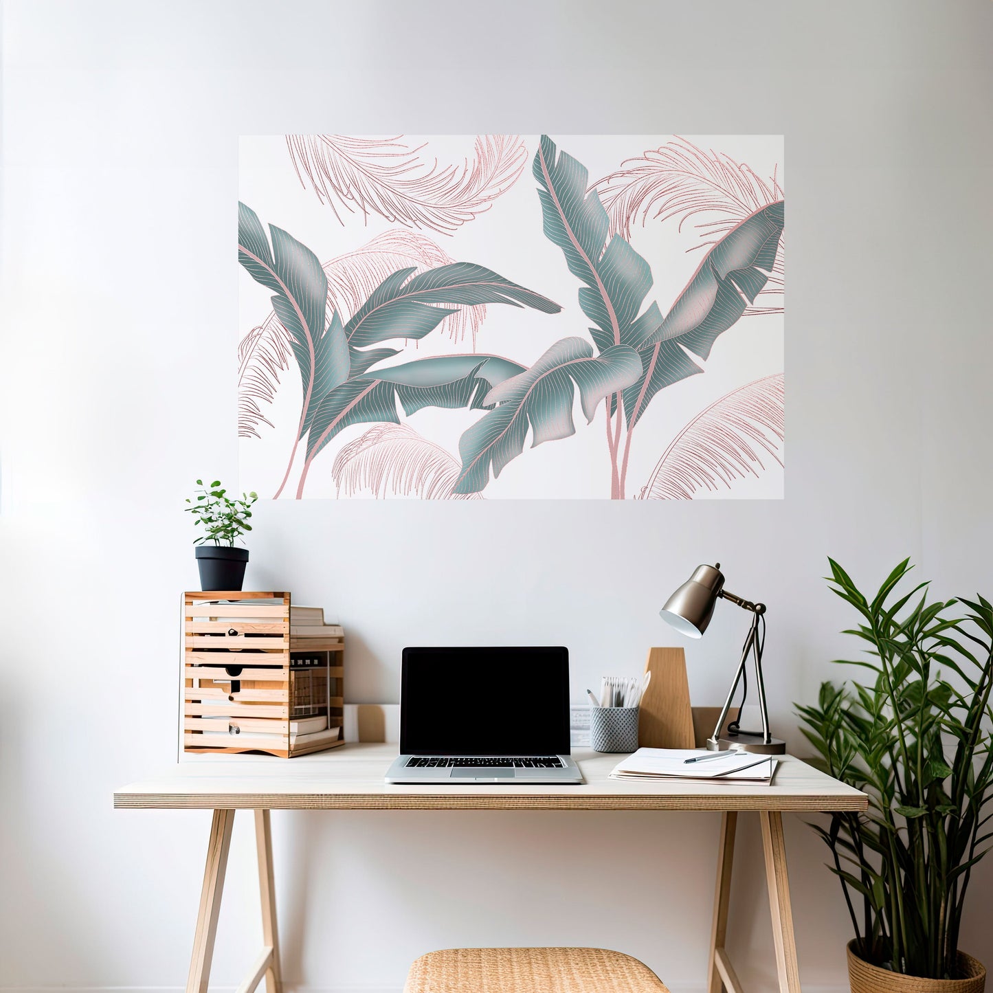 DELICATE BLISS horisontell affisch med självhäftande motiv