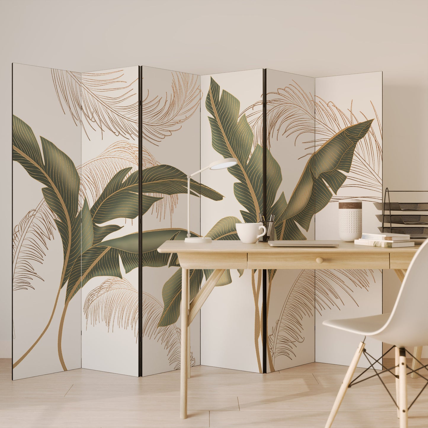 SUBTLE CHARM Decorative 6-Panel Room Divider