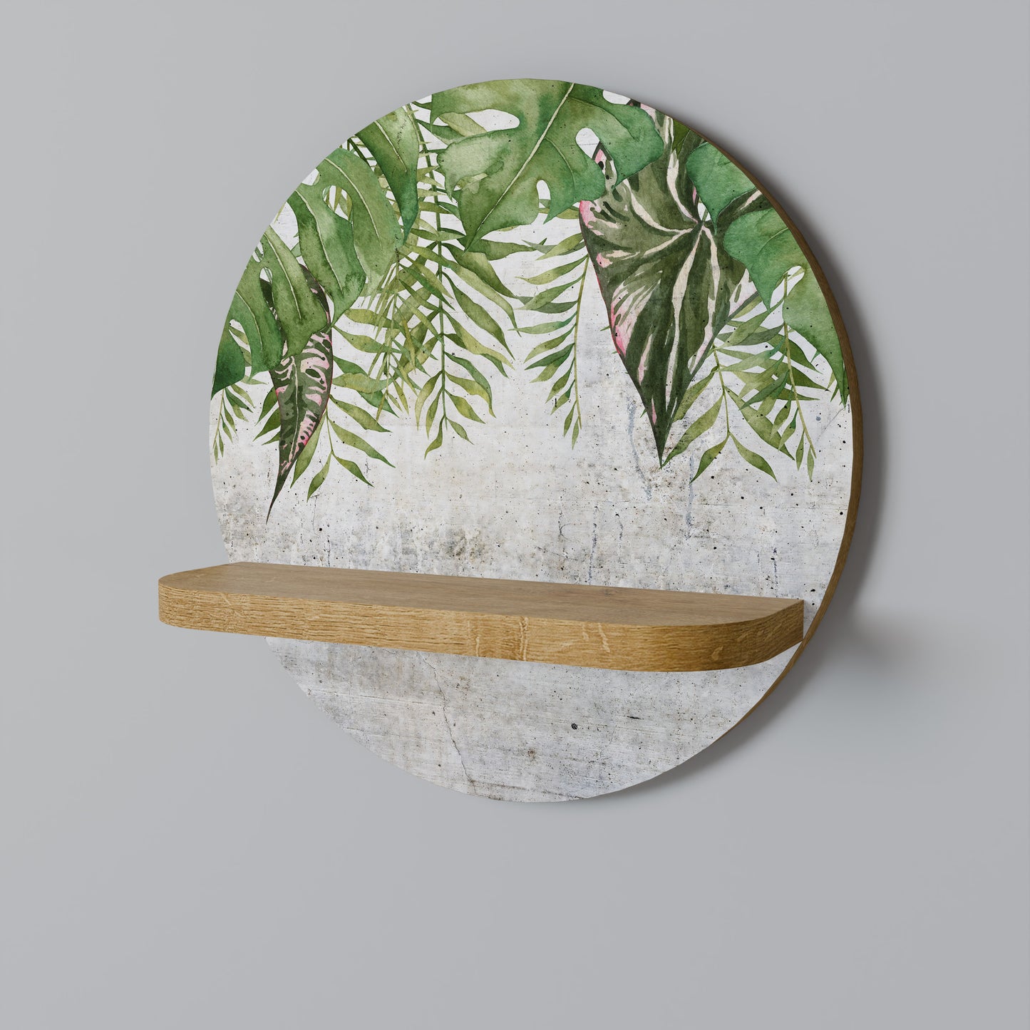 URBAN TROPICS Rund Konsthylla I Ekeffekt