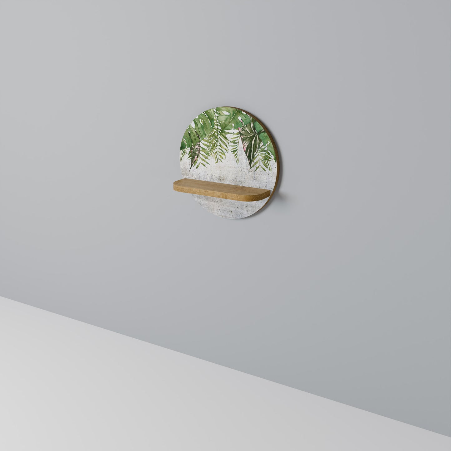 URBAN TROPICS Rund Konsthylla I Ekeffekt