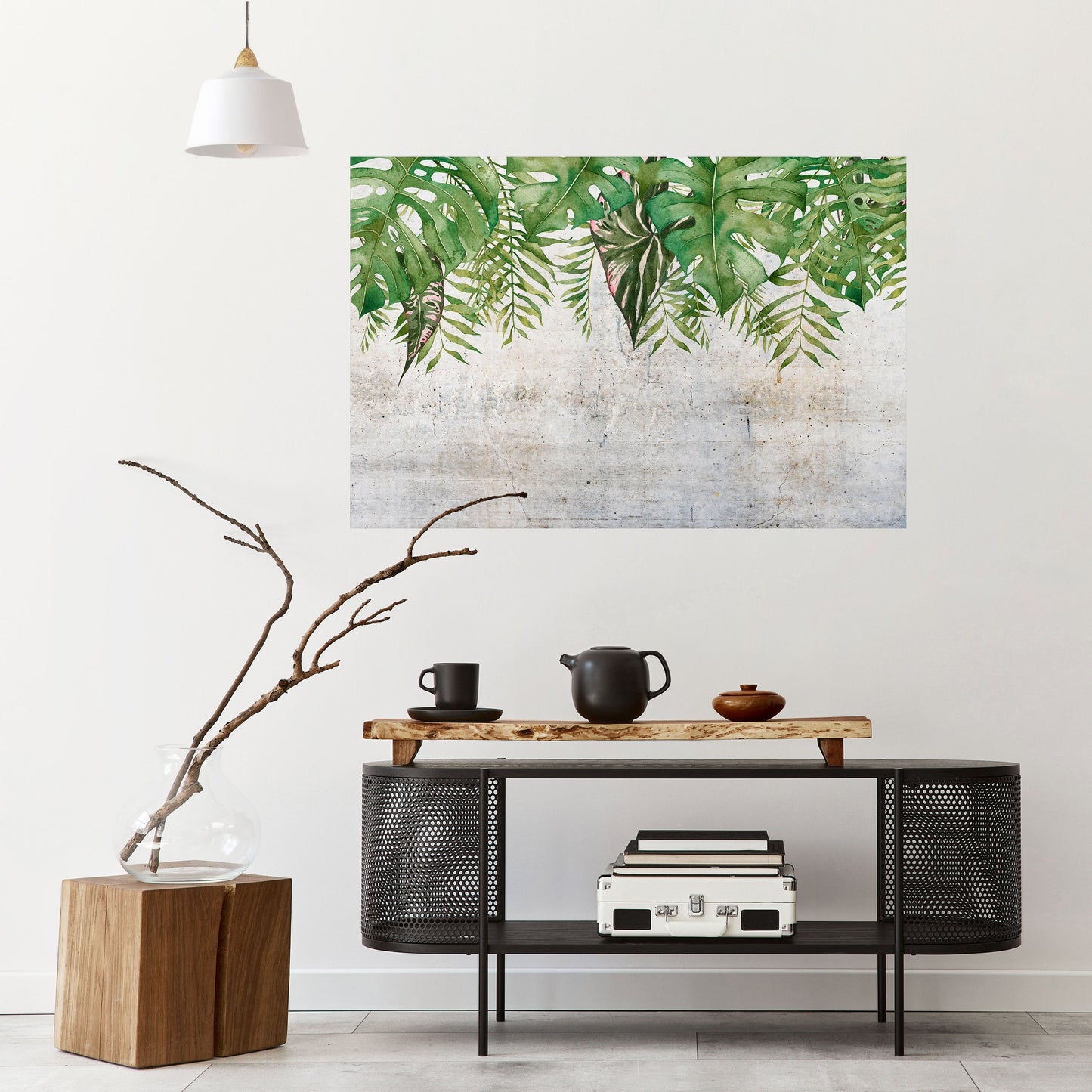 URBAN TROPICS Horisontell affisch med självhäftande tryck