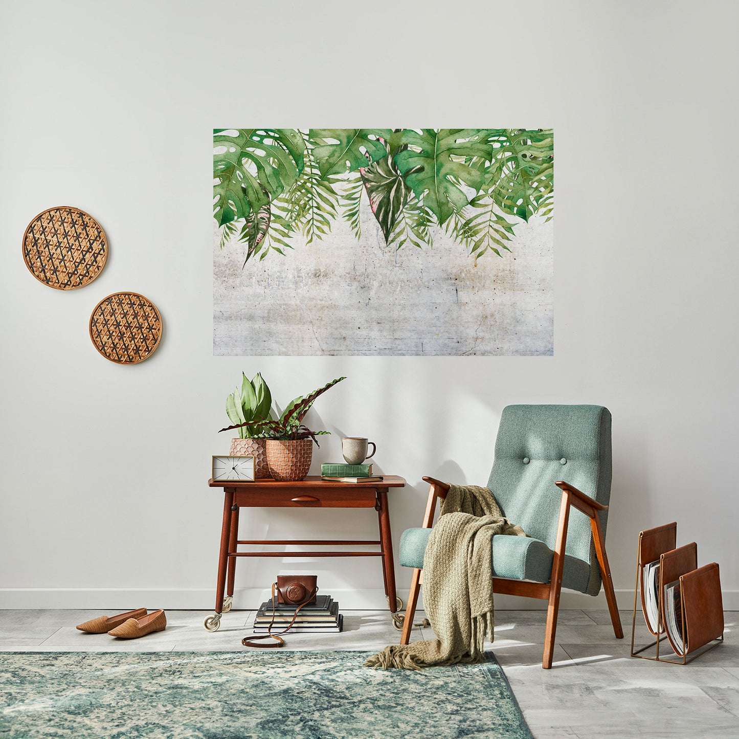 URBAN TROPICS Horisontell affisch med självhäftande tryck
