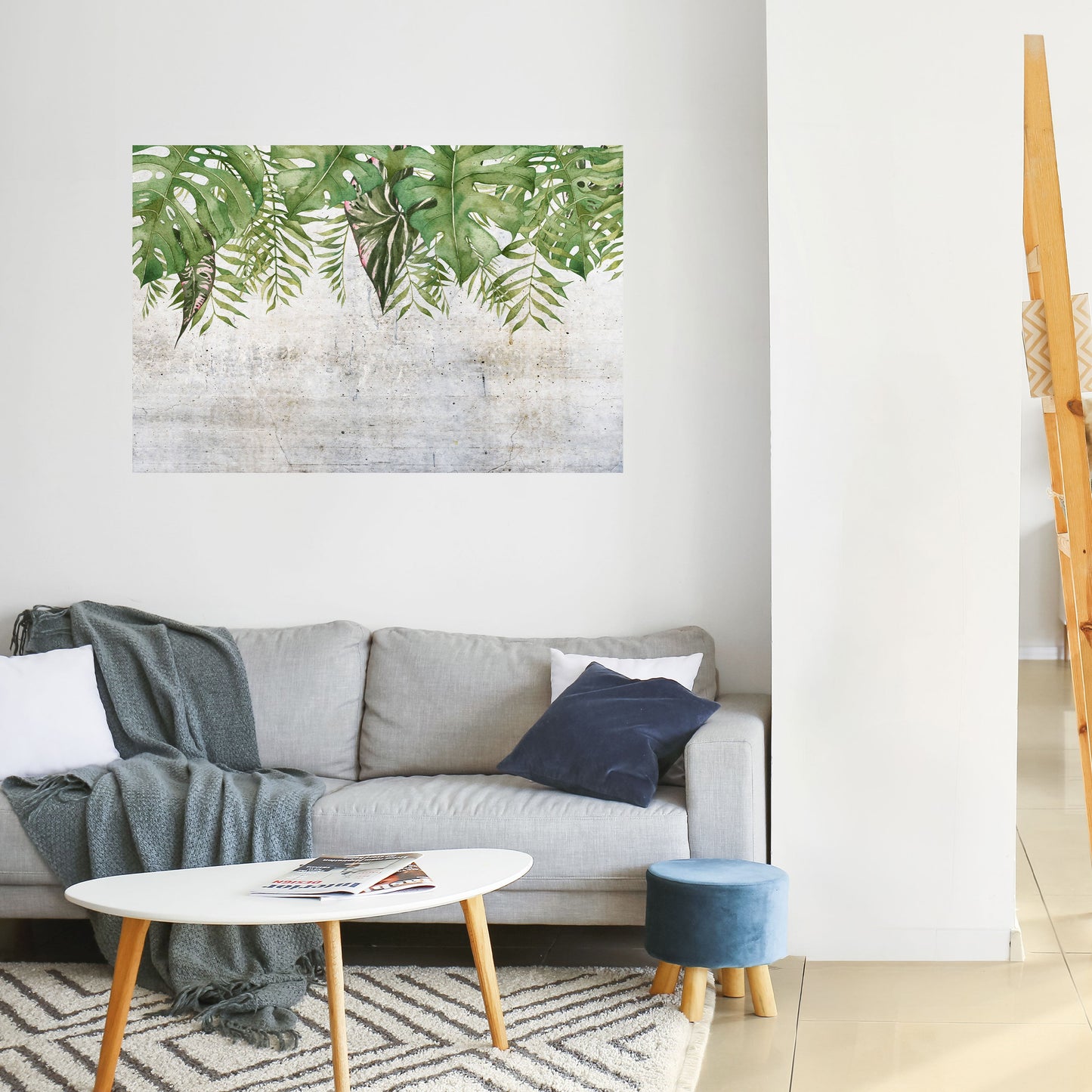 URBAN TROPICS Horisontell affisch med självhäftande tryck