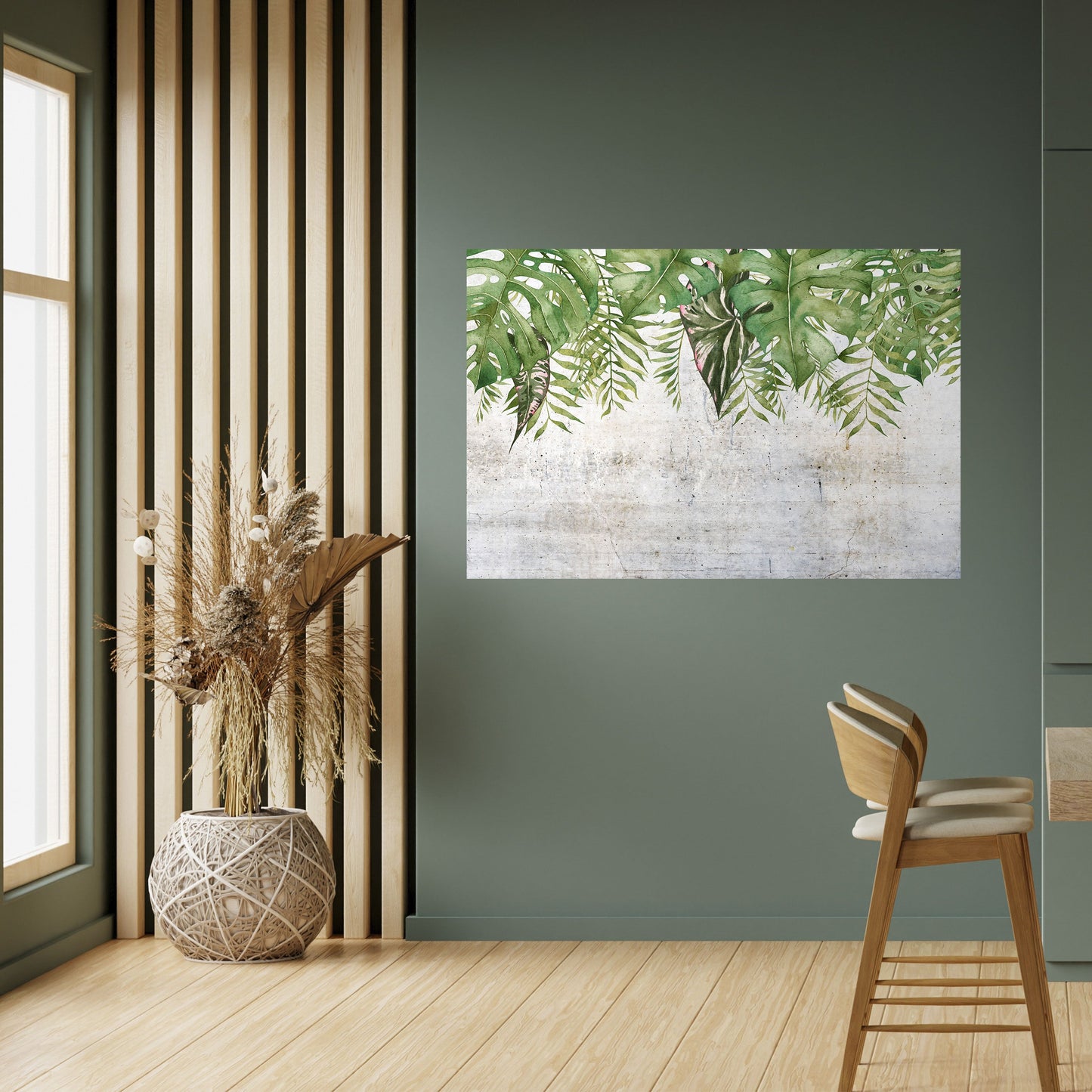 URBAN TROPICS Horisontell affisch med självhäftande tryck
