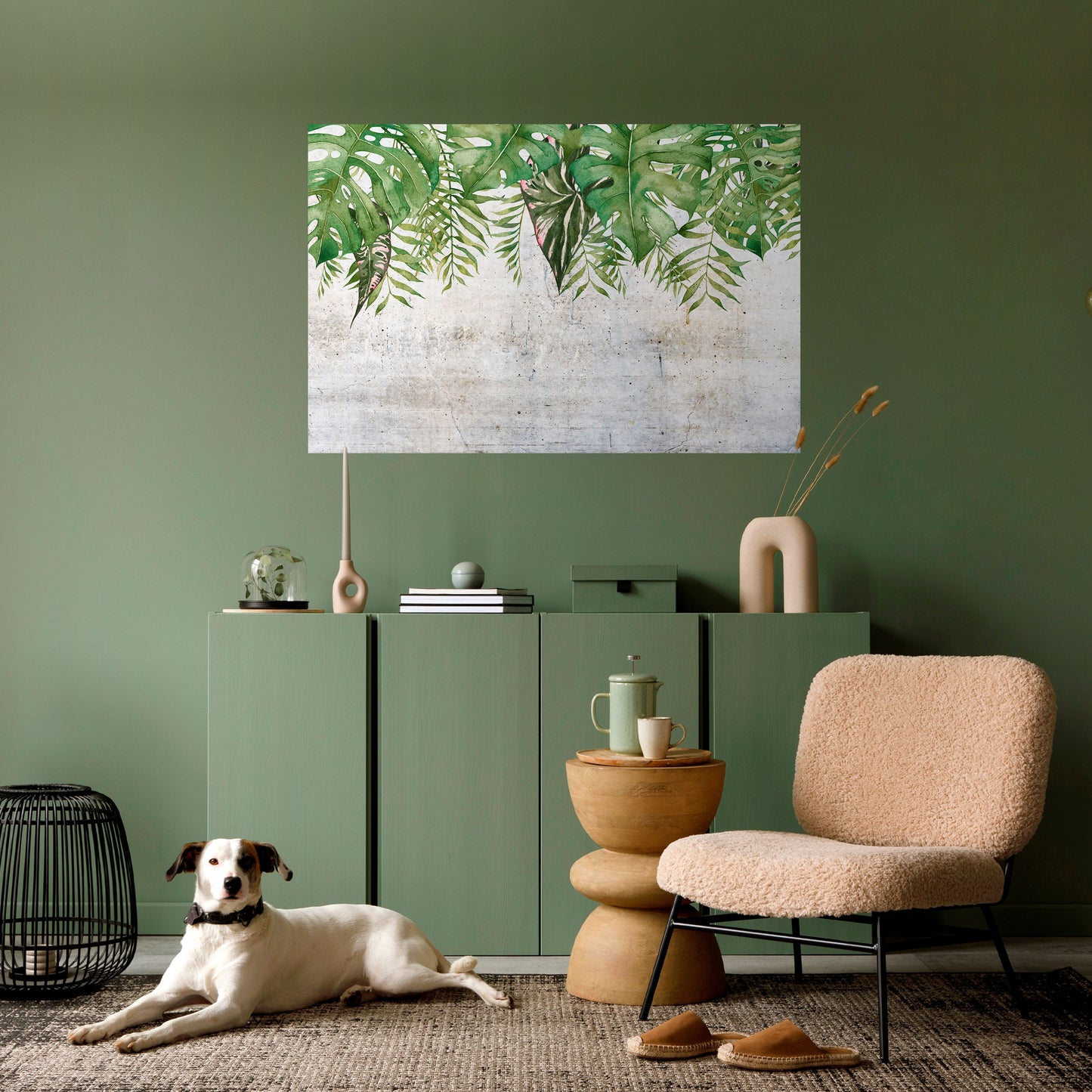 URBAN TROPICS Horisontell affisch med självhäftande tryck