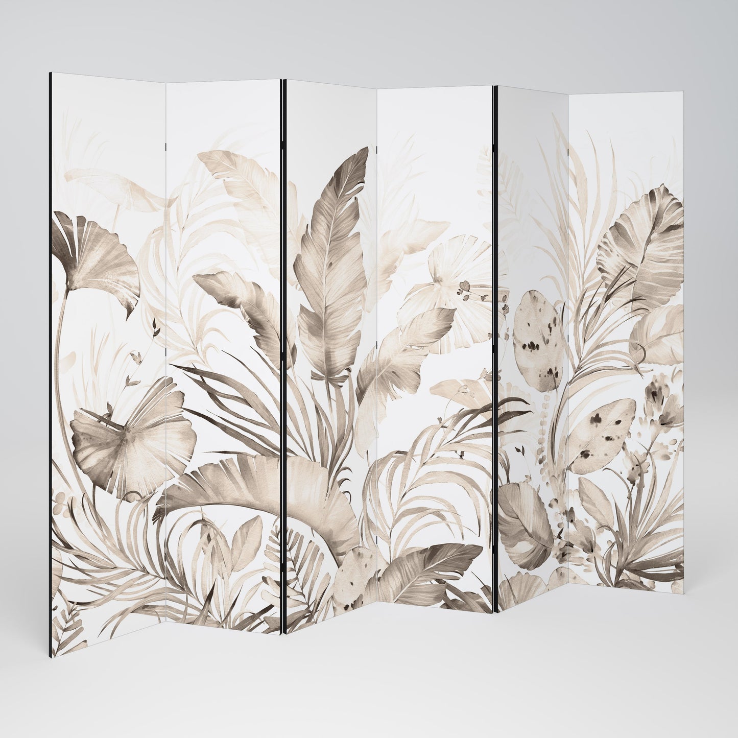 Dekorativ rumsavdelare med 6 paneler WILD TENDERNESS