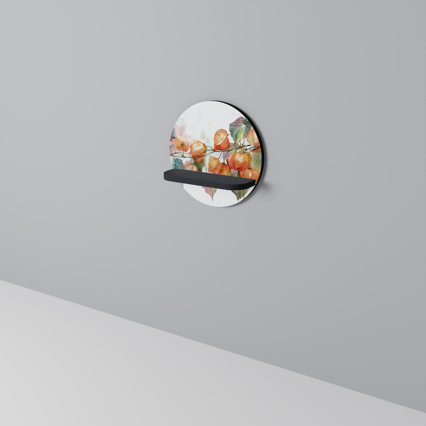 FLEETING DAYS Rund konsthylla i svart finish