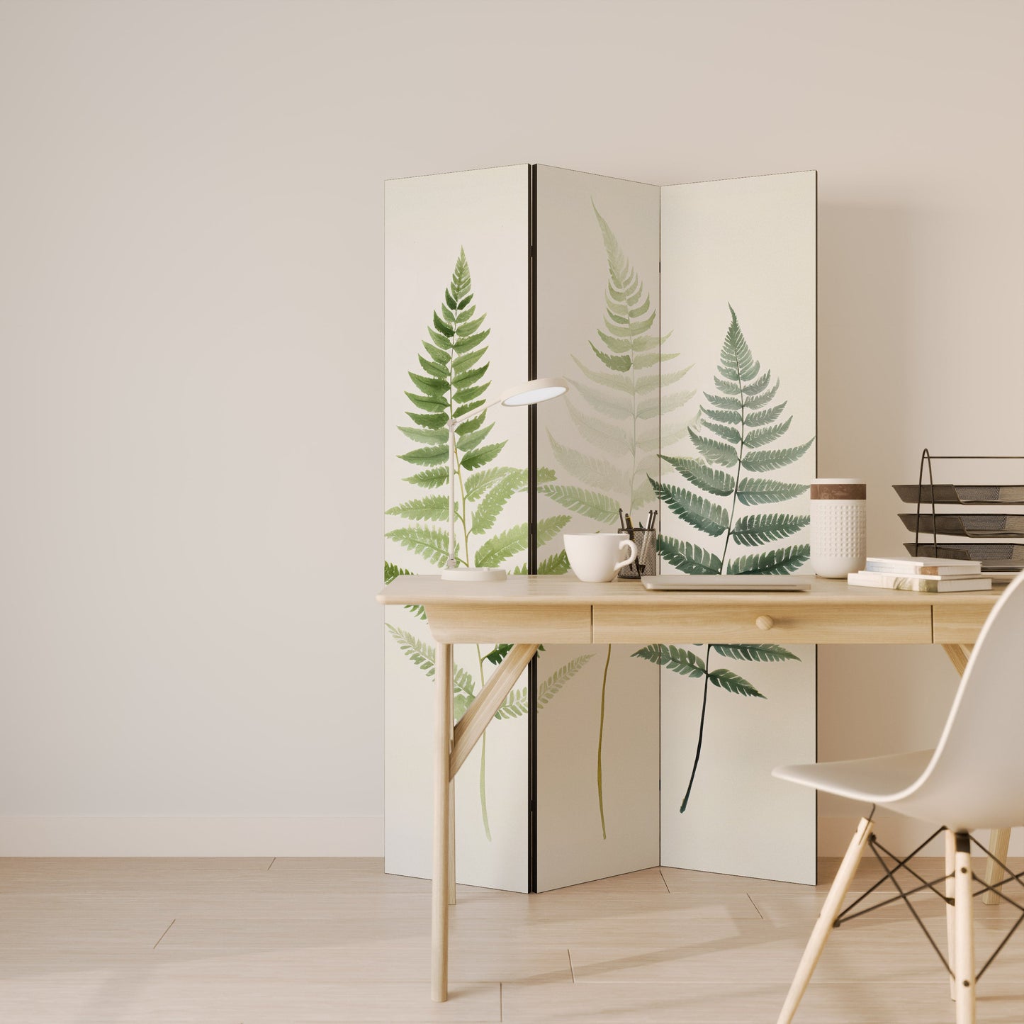 FERN MAJESTY Decorative 3-Panel Room Divider