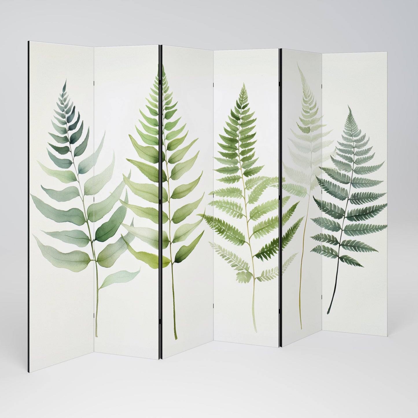 FERN MAJESTY Dekorativ rumsavdelare med 6 paneler