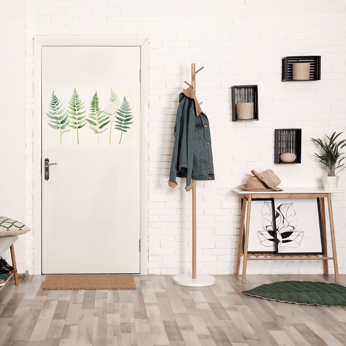 FERN MAJESTY horisontell affisch med självhäftande motiv
