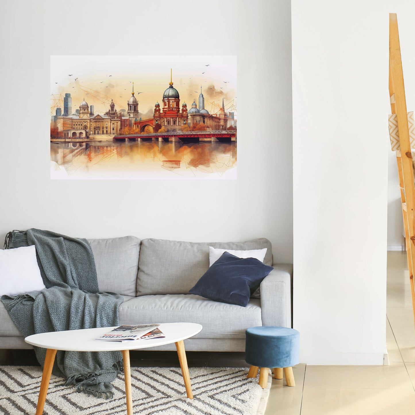 BERLIN SPIRIT horisontell affisch med självhäftande tryck