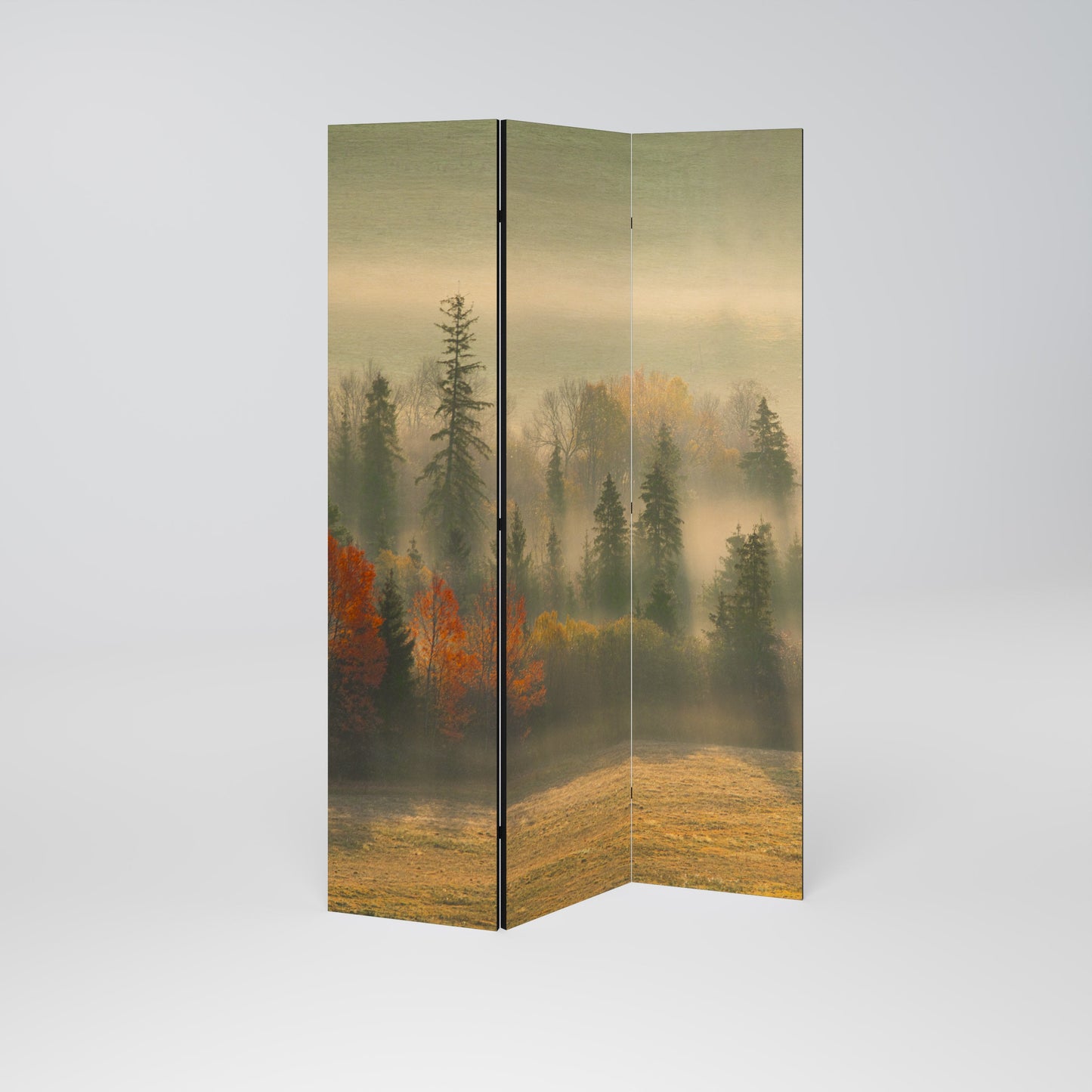 GILDING HOURS Decorative 3-Panel Room Divider