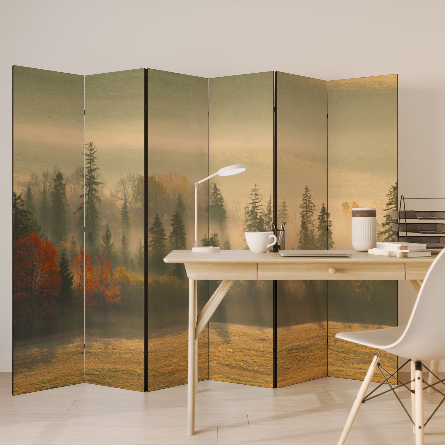 GILDING HOURS Dekorativ rumsavdelare med 6 paneler