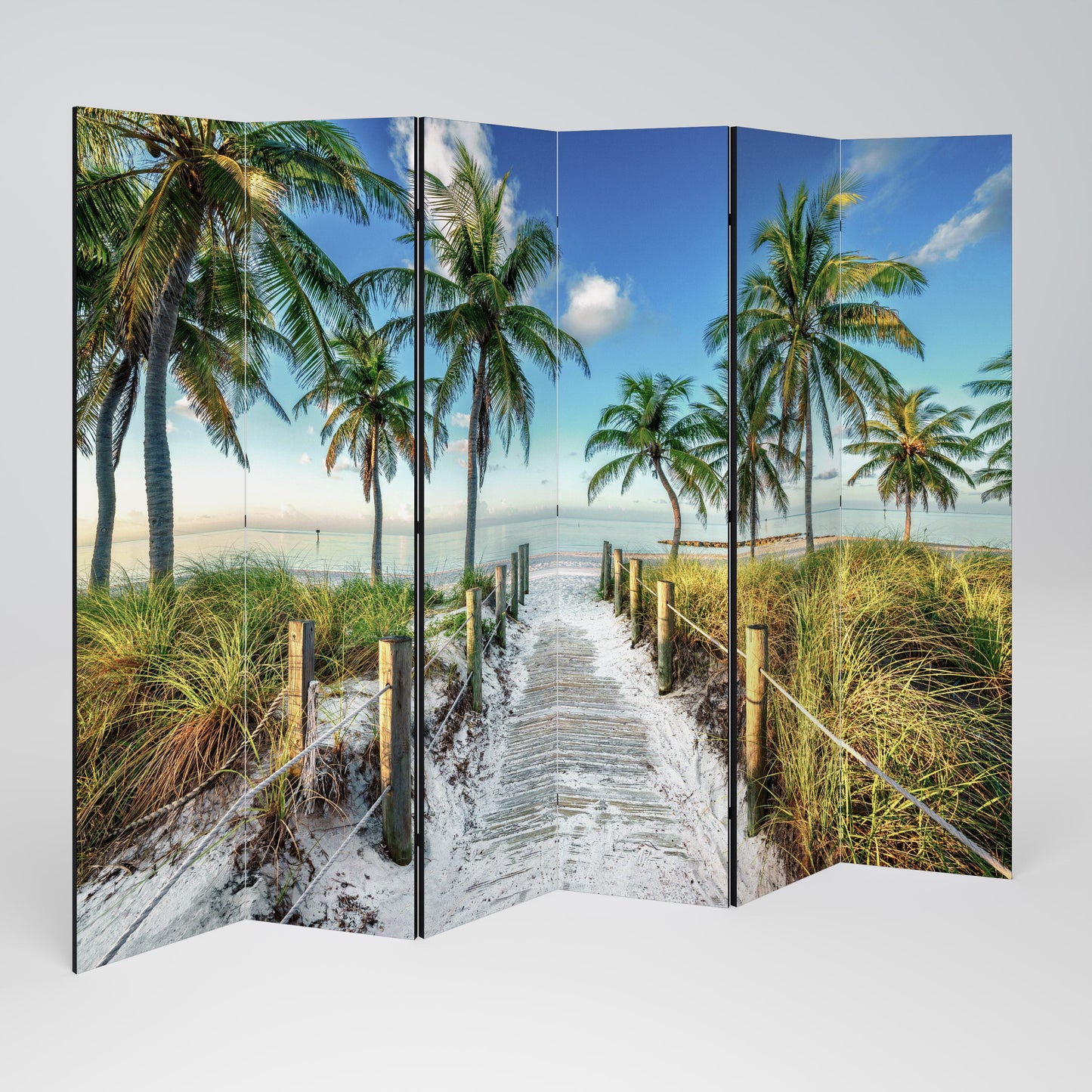 BREEZY COASTAL RETREAT Dekorativ rumsavdelare med 6 paneler